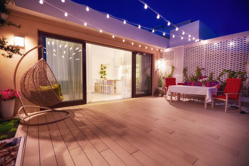 Elegant deck with lighting