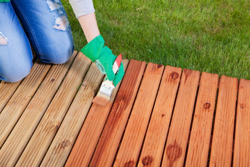 Stained Wooden Deck