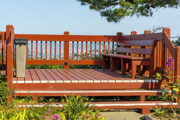 Redwood Deck Construction